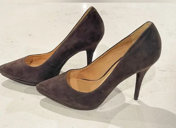 Pour La Victoire  Brown Suede Pumps Heels Size 9