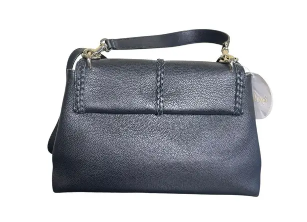 Chloé Chloe NWT Penelope Large Top-Handle Bag in Black Smooth Grained Leather