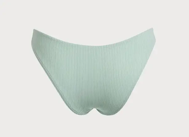 BERLOOK Cyan Solid Low Waisted Bikini Bottom ONLY 02 Blue Size M