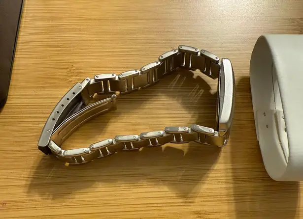 Geneva Watch Geneva Ladies Diamond Tank Francaise Rectangular Silver watch- NEW WITH TAGS