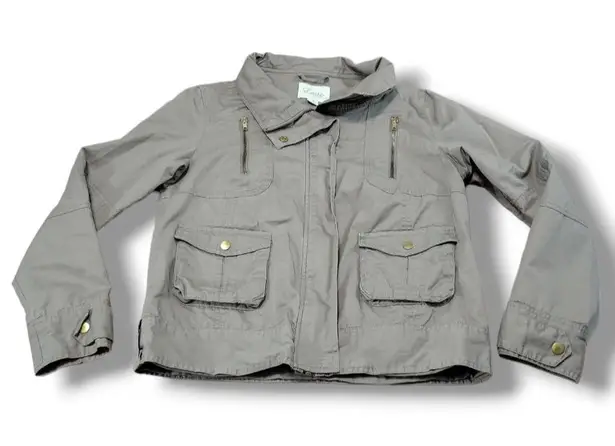 Coffee Shop Latte by Jacket Size Small Latte By Utility Jacket Beige Tan Color