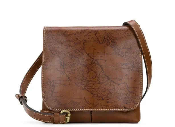 Patricia Nash  Granada signature map crossbody bag genuine leather