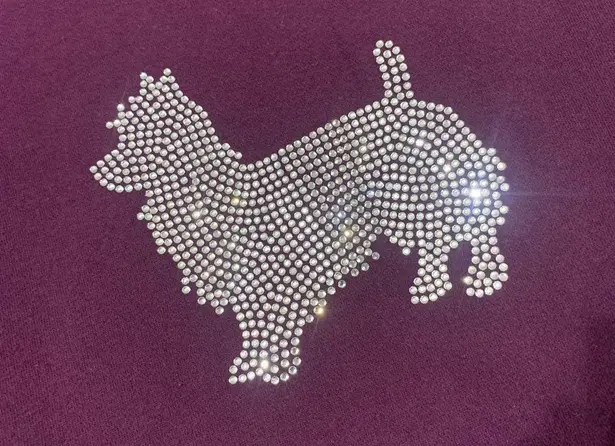 Laura Scott Purple Bling Dog Zip Up