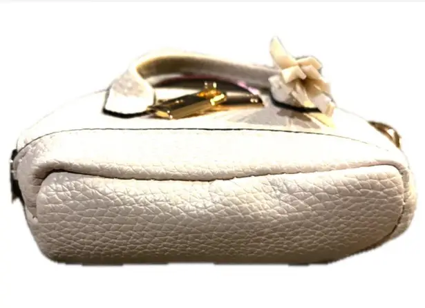 NWOT Mini Satchel Purse/Keychain White