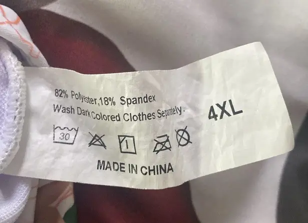 Beautiful sheer bottom built in bra size 4 XL Orange