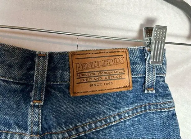 Pendleton Vintage 100% Cotton High Rise Straight Leg Mom Jeans 4 Petite