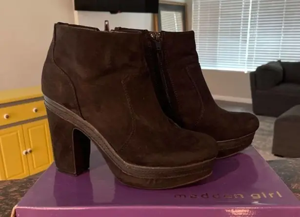 Madden Girl  CORRYY BLACK PLATFORM BOOTIE