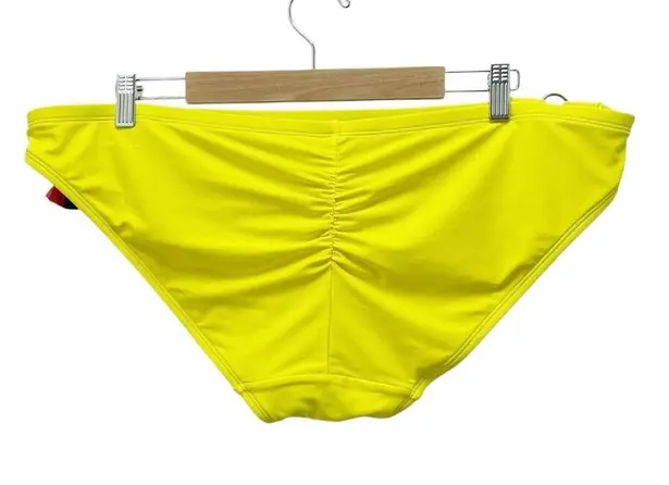 Cacique NWT SWIM by Yellow Floral Blouson Tankini & Bikini Bottom Set Size 14/16