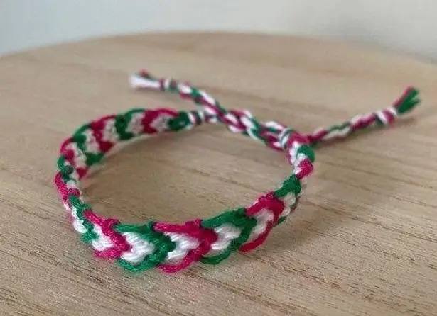 Handmade 10/$25 Dark Strawberry Woven Bracelet