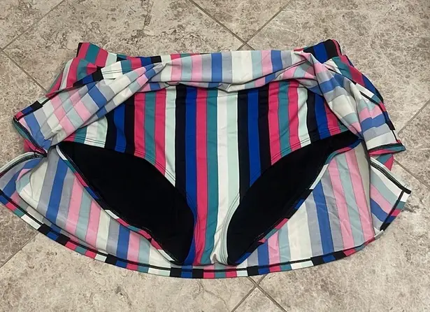 Cacique  Swim Striped Swim Skirt Bottom