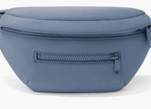 Dagne Dover  Ace Neoprene Belt Bag Fanny Pack in Ash Blue LIMITED EDITION