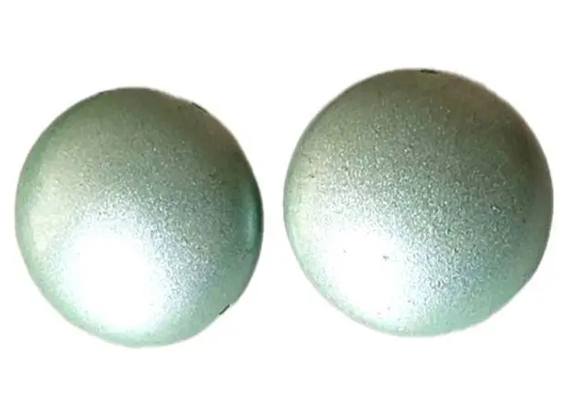 Vintage Mint Green Metal Bubble Retro Clip