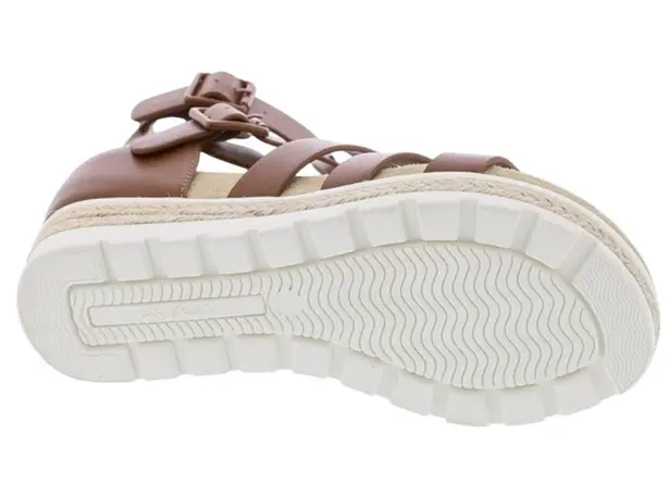 Easy Street Simone Gladiator Platform Wedge Sandals in Cognac Size 11 New in Box