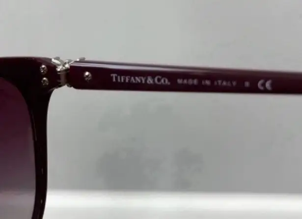 Tiffany & Co. Sunglasses Burgundy Bling Butterfly Polarized