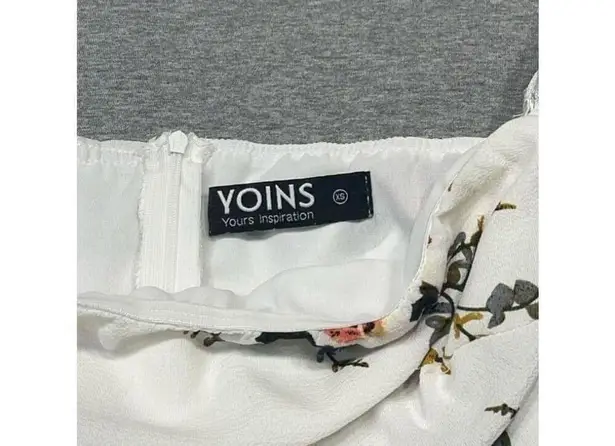 Yoins Women's Floral Maxi Dress - White / small