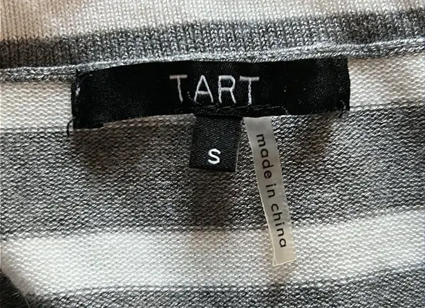 Tart Rare Women’s Long Sleeve Striped Print Cowl Neck Midi Sweater Dress