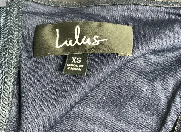 Lulus Lulu’s Song of Love Off The Shoulder Navy Maxi Dress