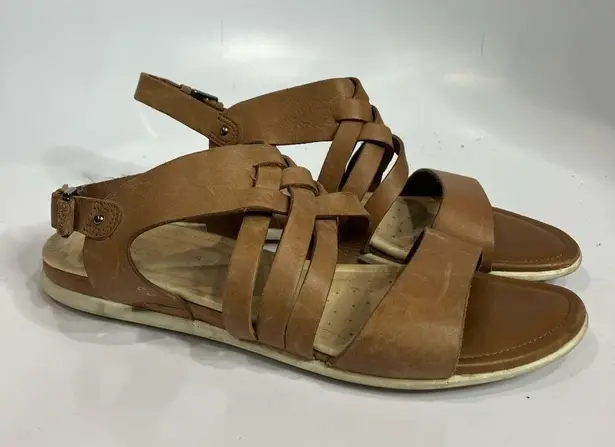 Ecco  Touch sandals tan brown leather sandals size 38