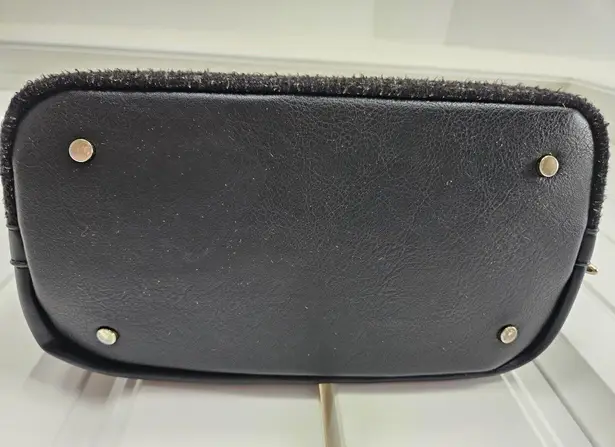 Coco + Carmen Tweed Black And Gold Shoulder Bag Used Once Or Twice