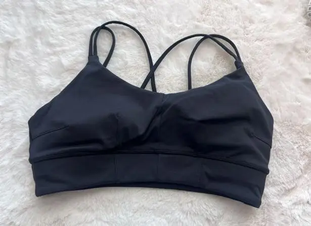 YoungLA Asana Strappy back in Black Sports Bra Size Small