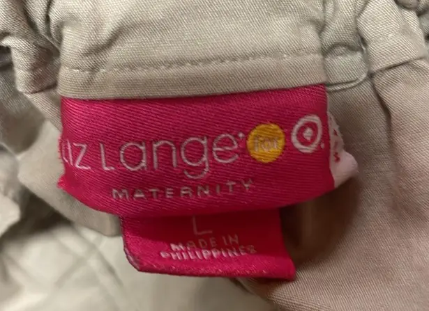 Liz Lange  tan maternity shorts size L - Image 3