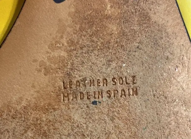 MILA Women's Yellow Flats size 7.5M leather flats color yellow