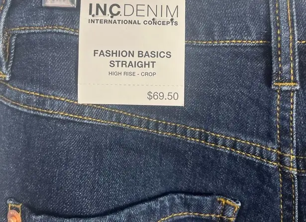 INC NWT Women's Wide-Cuff Straight-Leg Jeans SIZE 2/26