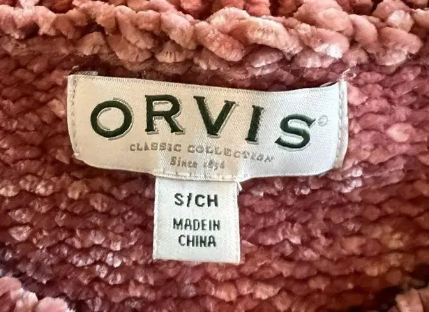 Orvis  Ladies Crew neck Chenille Sweater Size Small