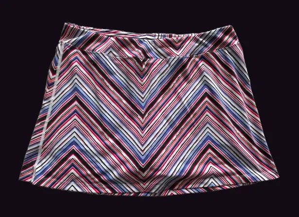 Bass Pro Shops Multicolor Purple Chevron Striped Skort *See Description*