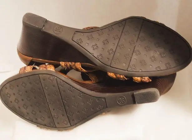 Etienne Aigner Brown Wedges Sandals