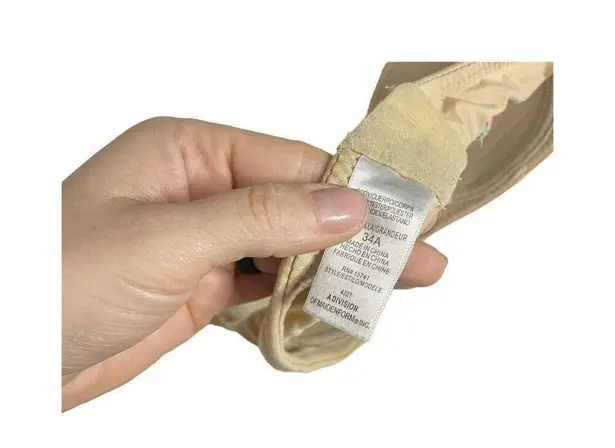 Maidenform Womens 34A Nude Padded Underwire Push-Up Bra Removable Straps