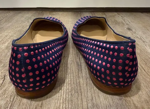 Arturo Chiang Beatrixx Polka Dot Satin Flats Size US 7 EU 37