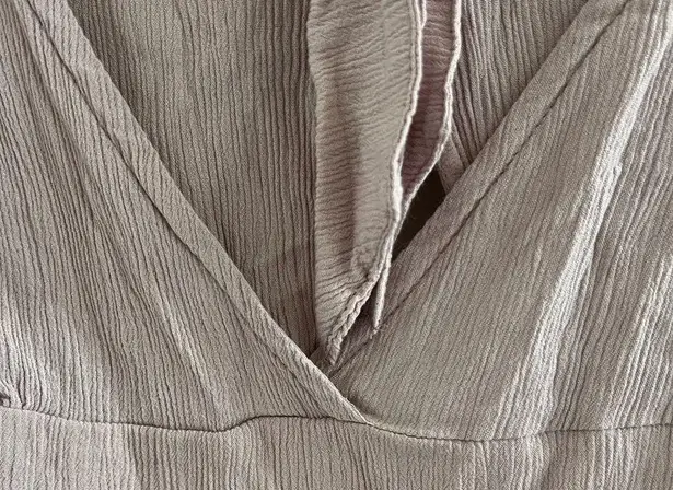 BEACHGOLD Neutral Moth Pink Crop Tie Waist Strappy Medium