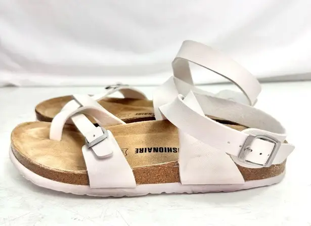 Cushionare Cushionaire White Lara Cork Sandals Size 8.5