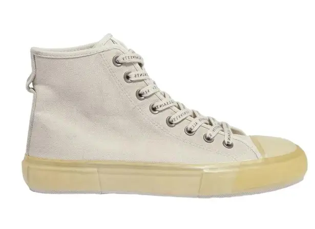 ALLSAINTS Size 9 Women's Jaxal Canvas High Top Sneakers White New In Box NEW