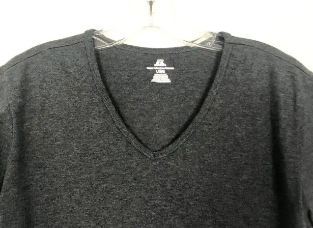 Russell Athletic  V-Neck Charcoal Top Size Large