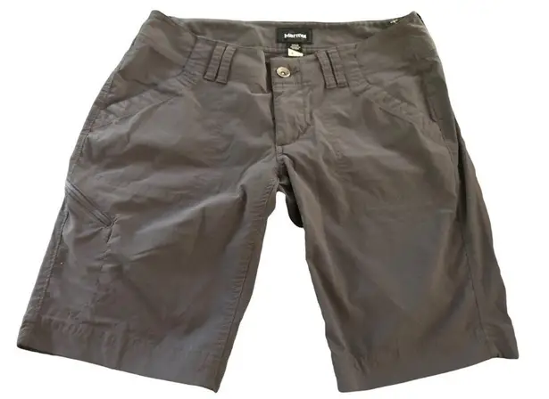 Marmot Lightweight Hiking Bermuda Shorts Charcoal Gray Size 4 Outdoor Adventurer