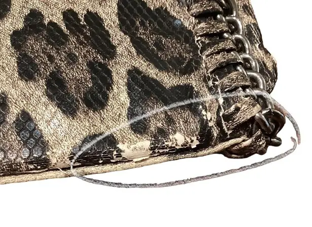 Faux Snake Skin Animal Print Fashion Purse Gold