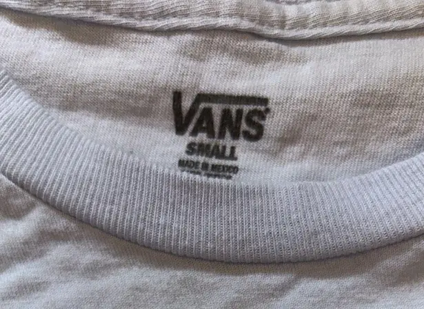 Vans  size small light blue t-shirt. EUC