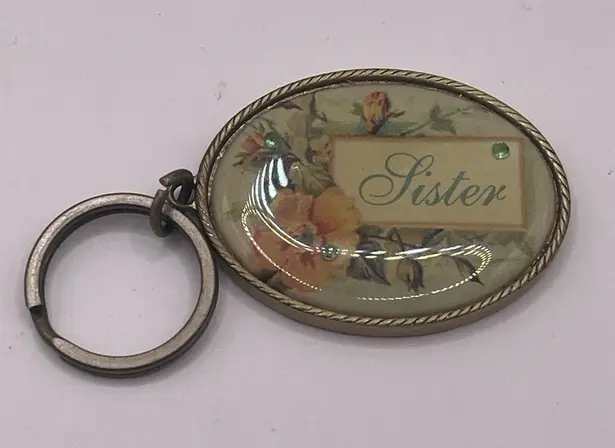 Vintage Sisters Are Friends Forever Key Chain