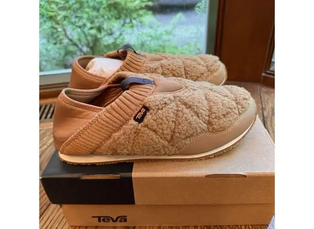 Teva New  ReEmber Moc Fleece Mule Shoes Sand Dune Brown Womens US Size 6