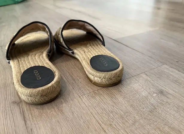 Gucci  Women's Tan Espadrille Slides