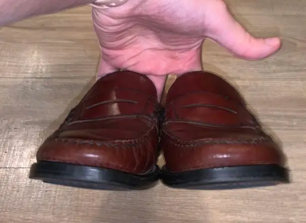 G.H. Bass &Co. Bass Katherine 2 Wefjuns brown leather office loafers made in Brazil