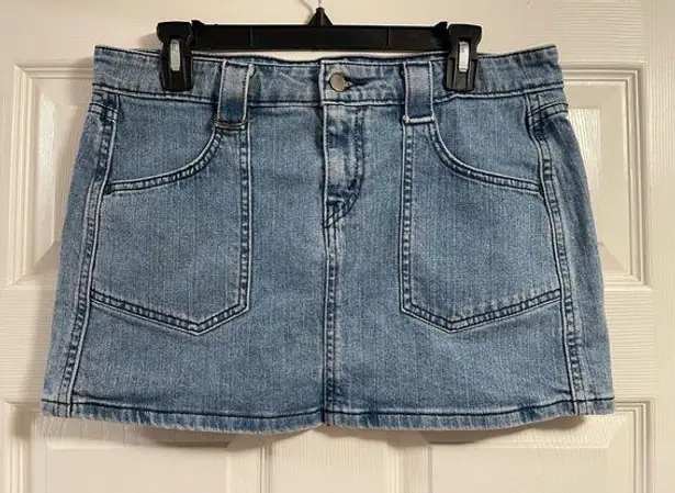 Levi's  Superlow Stretch Denim Mini Skirt Vintage Size 9 JR