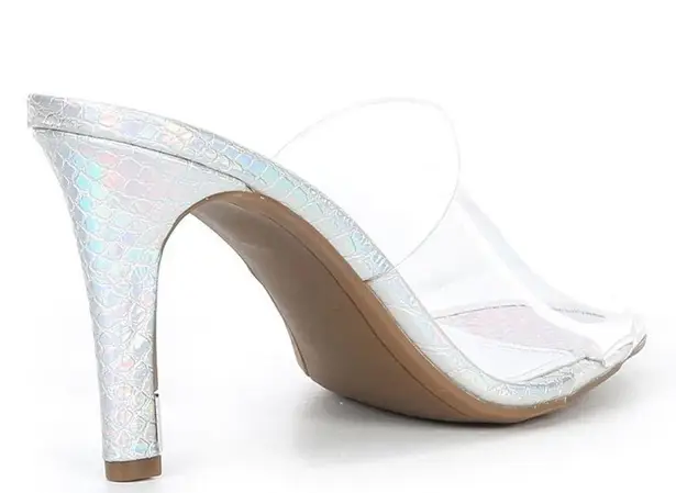 DKNY NEW peep toe vinyl heels