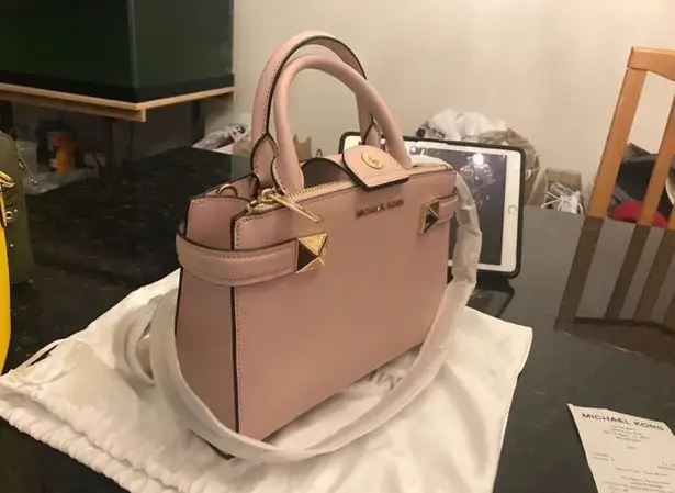 Michael Kors Karla Satchel Handbag Pink 92 80 Off Retail New With Tags From Yolanda