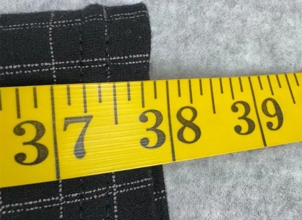 Seven7 Women's Black Check Skinny Ponte Pants Size M Casual