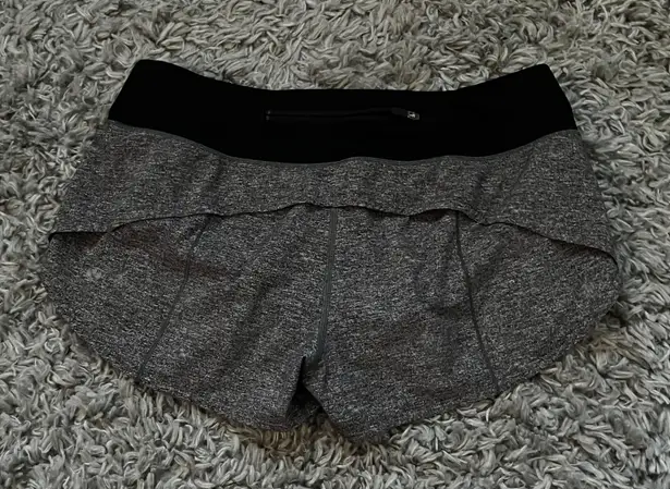 Lululemon Grey Speed Up 2.5” Shorts Size 6