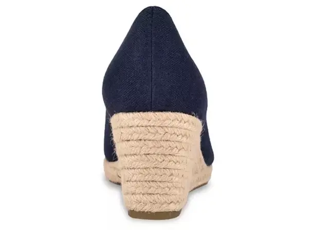 Bandolino Navy Blue Espadrille Wedge Sandals 9