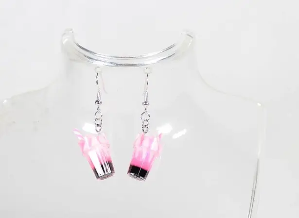 Handmade Snack Attack Earring Set – Acrylic Earrings – Milkshake, Burger & Pizza